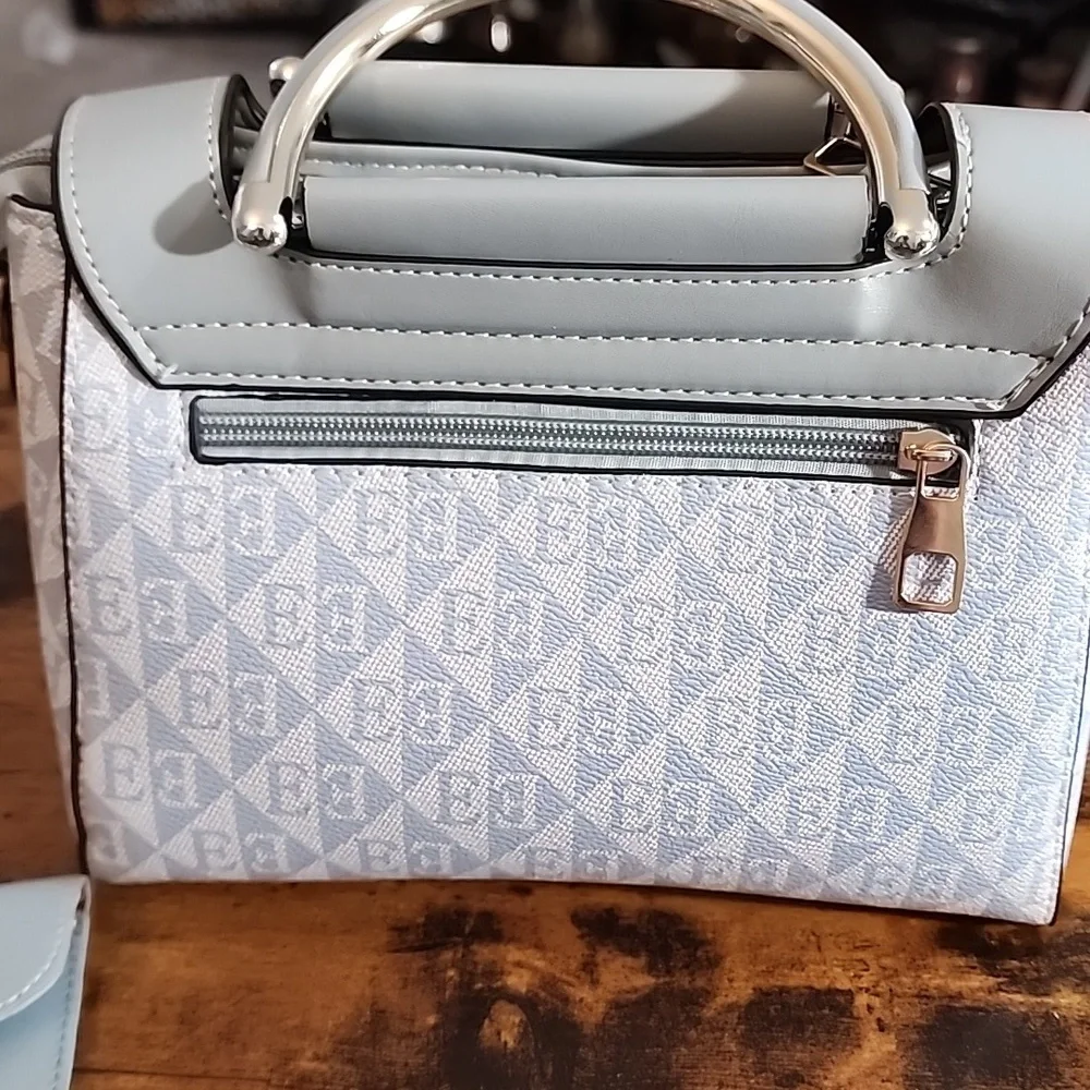 Blue Fashion Women Color block Shoulder Bag And Phone Pouch Shopping,Casusl FP
